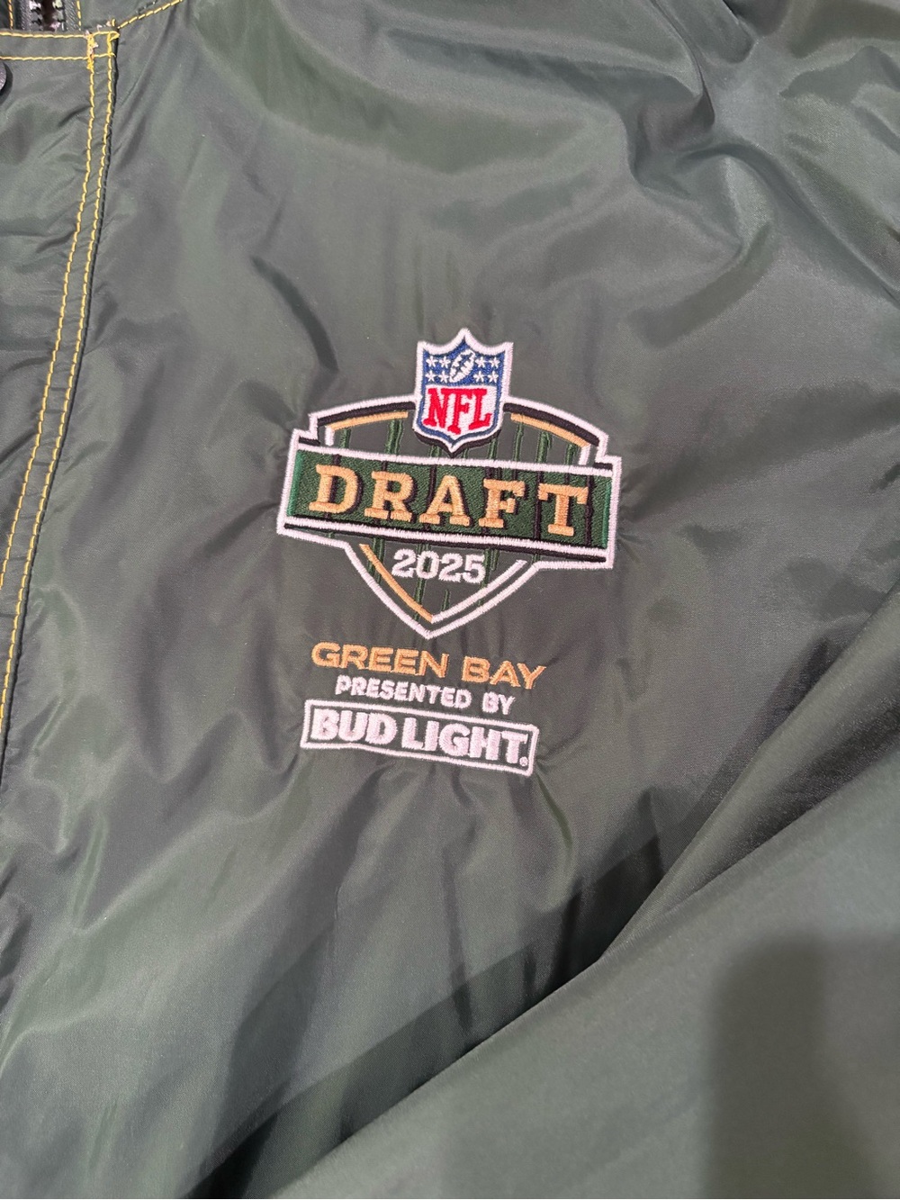 Dunbrooke 2025 NFL Draft Green Bay Hooded Lined Stadium Jacket Wind/Rain  Large - Picture 2 of 14